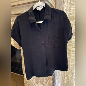 Cloth & Stone black Casual Button Down Shirt